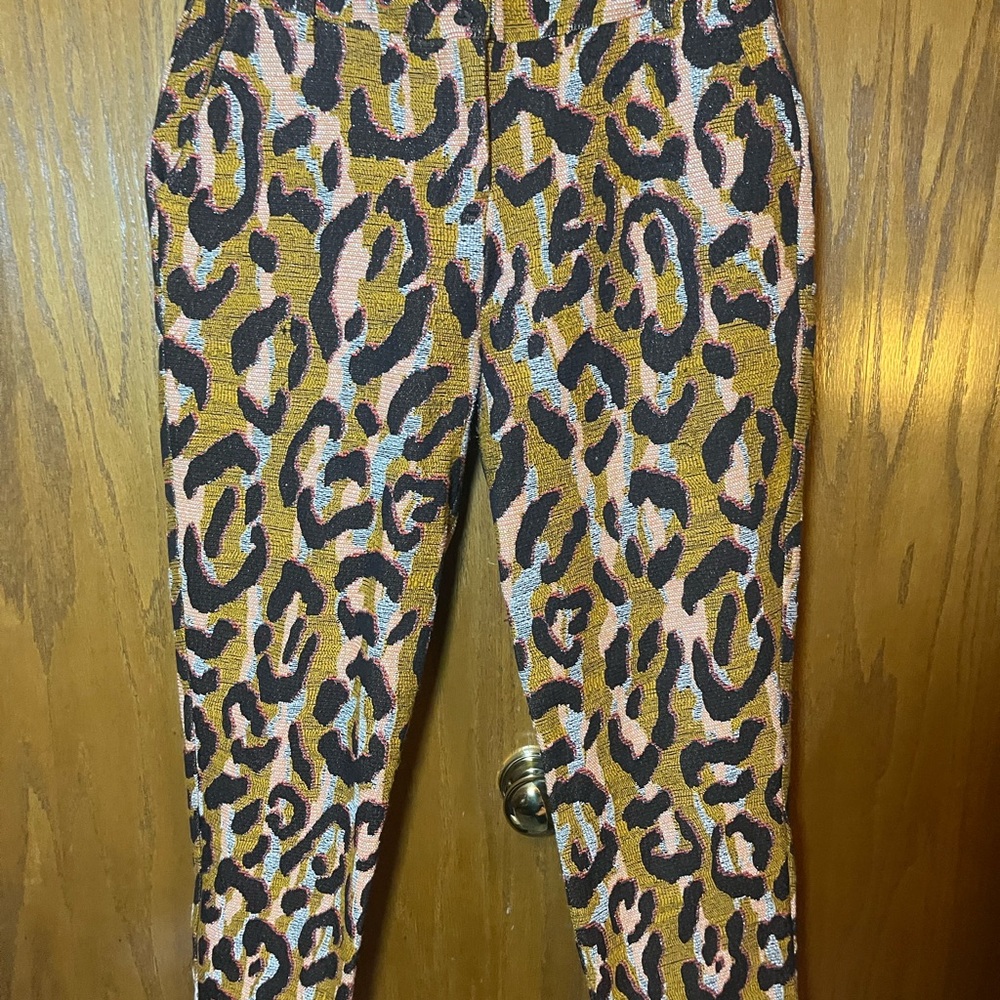 34N 118W for Anthropologie Leopard Print Cropped Pants